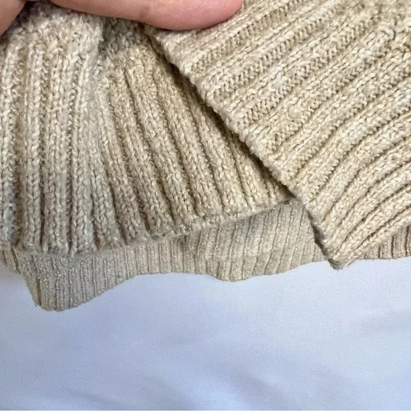 Pink Clover Tan Winter Warm Fall Pullover Crewneck  Knit Sweater Women Size XXL - Picture 8 of 11